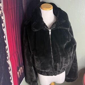 No Boundaries Black Teddy Jacket